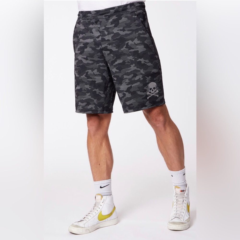 LULULEMON SoulCycle Pace Breaker Lined Short 9" Black Camo